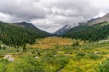 Cross Creek basin in the Holy Cross Wilderness, Colorado