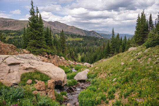Cloudy skies in the James Peak Wilderness, Colorado