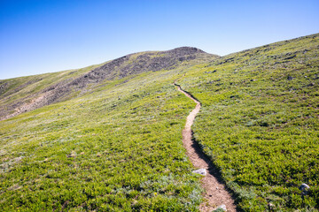 High Lonesome trail in the Indian Peaks Wilderness, Colorado
