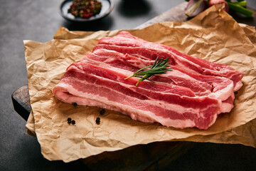 very fresh grilled pork belly