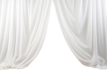 Airy Elegance The Timeless Allure of Sheer Curtains Isolated On Transparent Background