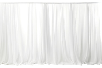 Soft Illumination Elevating Spaces with Sheer Curtain Grace Isolated On Transparent Background - obrazy, fototapety, plakaty