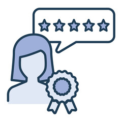 illustration of a icon rating