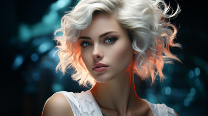 Fototapeta premium Portrait of beautiful woman.