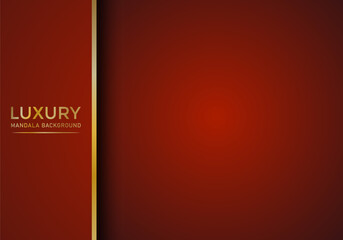 soft red wavy luxury background with golden elements