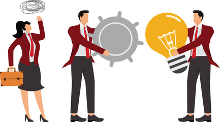 Business problems, Business people solving business problems