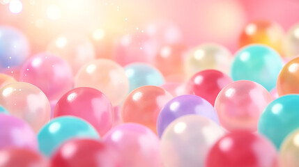 Fototapeta na wymiar dynamic colorful bouncing balls for party festival