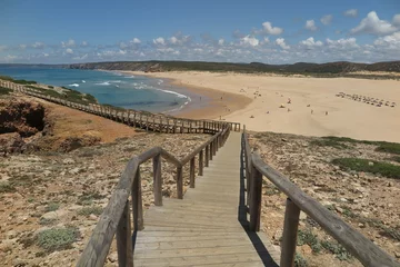 Sheer curtains Marinha Beach, The Algarve, Portugal Praia da Bordeira, Algarve