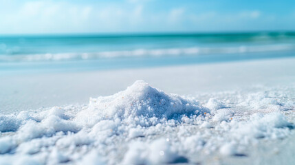 Obraz premium Salt from the sea in isolation with the texture