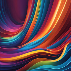 colorful rainbow gradient abstract textured watercolor illustration with bright colors - liquid stripes