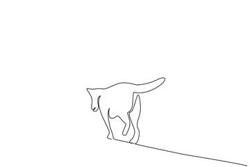 cute dog outside free pose life freedom walk line art design