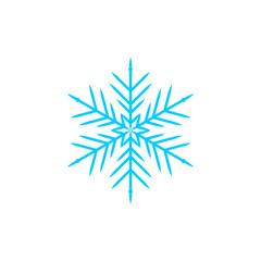 snow set with snowflake element vector