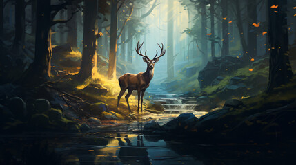 Deer in the forest
