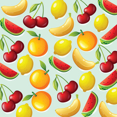 Fruit pattern background design