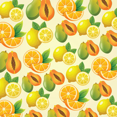Fruit pattern background design