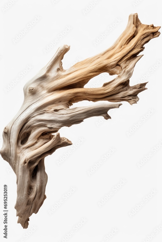 Poster a detailed view of a piece of drift wood. can be used for nature-themed designs or as a texture elem
