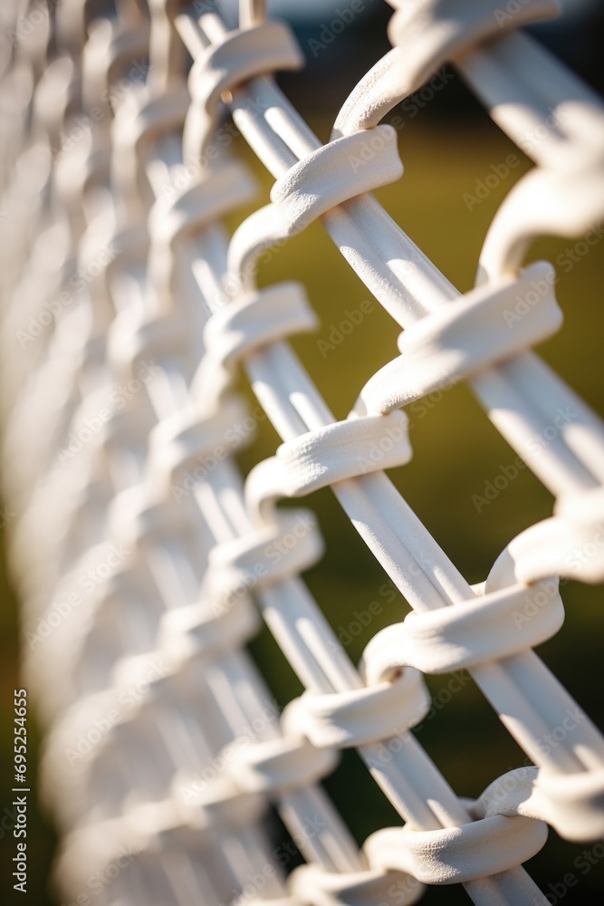 Poster a close-up view of a fence with a blurred background. suitable for various uses