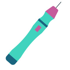 Blood Lancet Pen. Diabetes disease cartoon style illustration for infographic and education
