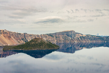 Overlook at Crater Lake National Park in Oregon