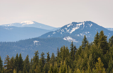 Overlook at Crater Lake National Park in Oregon