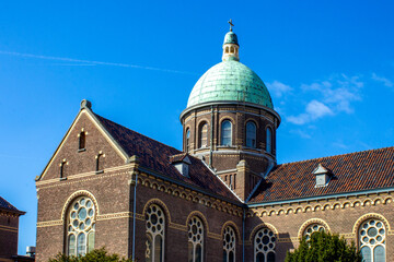 Fototapeta premium Saint Bavo church (Sint Bavo Kerk) in Noordwijk aan zee in the province of South Holland (Zuid-Holland) Netherlands (Nederland)