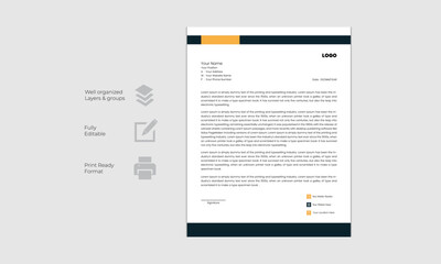 Modern Creative Vector Business Letterhead Design Template