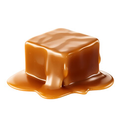 Caramel isolated on transparent background