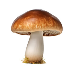 Boletus mushroom isolated on transparent background