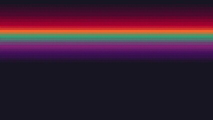 Animated pixel art vibrant colors gradient on dark. Animation of dithering background. - Powered by Adobe