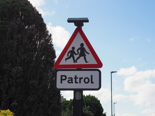 school patrol sign