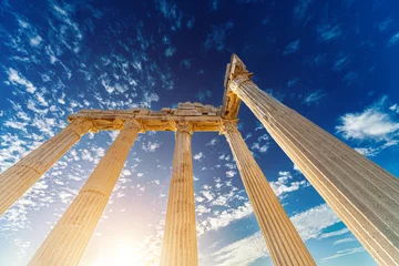 Deurstickers classic ancient greek columns © luchschenF