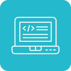 Fototapeta premium Laptop Screen Icon