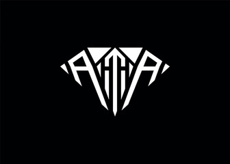 Modern letter A T A diamond shape logo And initial monogram A T A letter logo vector template