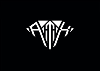 Modern letter A T X diamond shape logo And initial monogram A T X letter logo vector template.