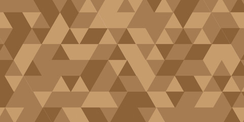 Abstract geometric brown triangle tiles pattern mosaic backdrop background. Modern abstract seamless geometric dark black pattern background with lines Geometric print composed of triangles.