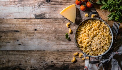 Copy Space image of Macaroni and Cheese