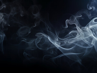 dark background decoration with light and smoke. Selective focus