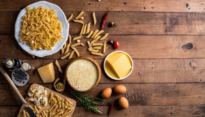 Macaroni and Cheese: Pasta combined with a creamy cheese
