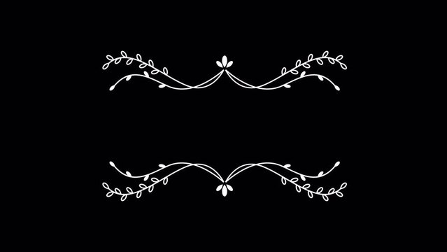 Arbor Ornament Title Animation for Wedding Invite. Design 06