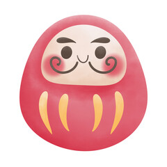 red daruma doll