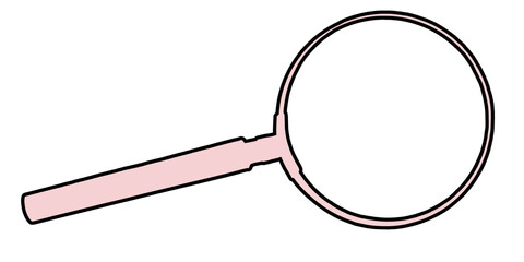 magnifying glass isolated on white