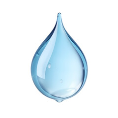 Water drop isolated on transparent background