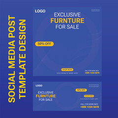 Social Media Post Template Design and Facebook Cover Banner