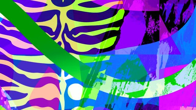 Abstract seamless geometric pattern with zebra skin pattern