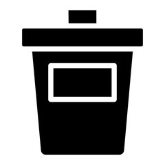 trash bin glyph