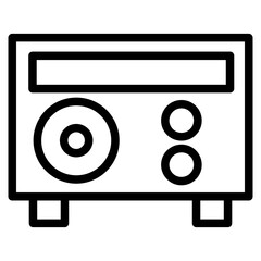 Obraz premium radio line