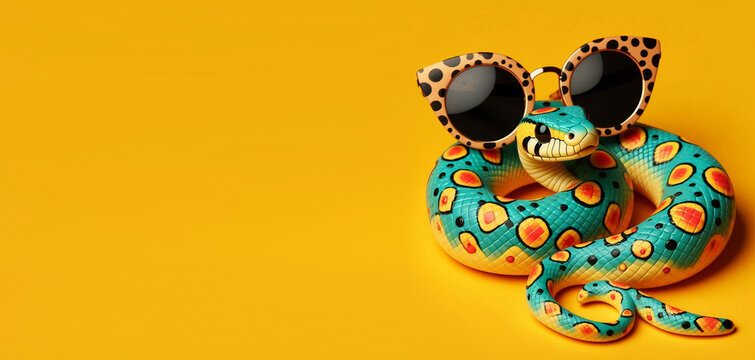 Snake in glasses.