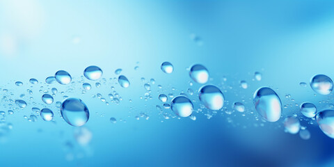 Bubbles under water on blue background .Mesmerizing Underwater Bubbles against a Blue Backdrop .