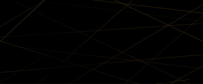 Vector abstract black background with diagonal striped gold line design, black with gold lines, triangles background modern design with banner with an elegant gold and black low poly design.