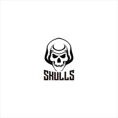 skull logo mascot vector design